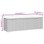 Banco otomana con cojín ratán sintético marrón 110x30x40 cm de vidaXL, Bancos de jardín - Ref: Foro24-319397, Precio: 100,51 ...