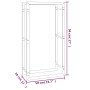 Mattschwarzer Holzholzhalter aus Stahl, 50 x 28 x 94 cm von vidaXL, Brennholztaschen und -halter - Ref: Foro24-350305, Preis:...