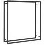 Matte black steel firewood rack 110x28x116 cm by vidaXL, Firewood bags and holders - Ref: Foro24-350310, Price: 44,36 €, Disc...