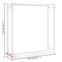 Matte black steel firewood rack 110x28x116 cm by vidaXL, Firewood bags and holders - Ref: Foro24-350310, Price: 44,36 €, Disc...
