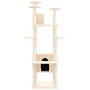 Katzenkratzbaum mit cremefarbenen Sisalpfosten 162 cm von vidaXL, Katzenmöbel - Ref: Foro24-171633, Preis: 92,64 €, Rabatt: %