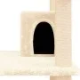 Rascador para gatos con postes de sisal color crema 162 cm de vidaXL, Mobiliario para gatos - Ref: Foro24-171633, Precio: 90,...