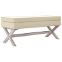Taburete con almacenaje lino 110x45x49 cm by vidaXL, Benches for halls and storage - Ref: Foro24-344522, Price: 123,58 €, Dis...