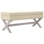 Taburete con almacenaje lino 110x45x49 cm by vidaXL, Benches for halls and storage - Ref: Foro24-344522, Price: 122,17 €, Dis...