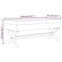 Taburete con almacenaje lino 110x45x49 cm by vidaXL, Benches for halls and storage - Ref: Foro24-344522, Price: 122,17 €, Dis...