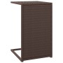 C-förmiger Tisch aus synthetischem Rattan braun 40x35x60 cm von vidaXL, Seitentische - Ref: Foro24-319407, Preis: 33,15 €, Ra...