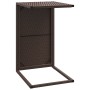 C-förmiger Tisch aus synthetischem Rattan braun 40x35x60 cm von vidaXL, Seitentische - Ref: Foro24-319407, Preis: 33,15 €, Ra...