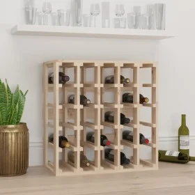 Solid pine wood bottle rack 58.5x33x60.5 cm by vidaXL, Wine racks - Ref: Foro24-822526, Price: 76,29 €, Discount: %