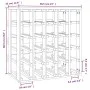 Flaschenregal aus massivem Kiefernholz, 58,5 x 33 x 60,5 cm von vidaXL, Weinregale - Ref: Foro24-822526, Preis: 77,27 €, Raba...
