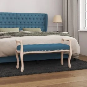 Banco de terciopelo azul 110x45x60 cm by vidaXL, Banks - Ref: Foro24-344438, Price: 105,14 €, Discount: %