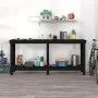 Werkbank aus massivem Kiefernholz schwarz 180x50x80 cm von vidaXL, Arbeitstische - Ref: Foro24-822515, Preis: 186,80 €, Rabat...