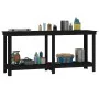 Werkbank aus massivem Kiefernholz schwarz 180x50x80 cm von vidaXL, Arbeitstische - Ref: Foro24-822515, Preis: 186,80 €, Rabat...