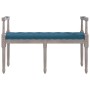 Banco de terciopelo azul 110x40x70 cm de vidaXL, Bancos - Ref: Foro24-344424, Precio: 126,84 €, Descuento: %