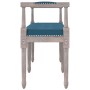 Banco de terciopelo azul 110x40x70 cm de vidaXL, Bancos - Ref: Foro24-344424, Precio: 126,84 €, Descuento: %