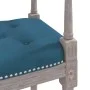 Blue velvet bench 110x40x70 cm by vidaXL, Banks - Ref: Foro24-344424, Price: 125,34 €, Discount: %