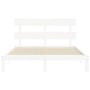Estructura de cama sin colchón madera maciza de pino 160x200 cm