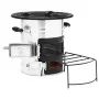 Cocina leña camping acero inoxidable plateado 51,5x35x30,5 cm de vidaXL, Chimeneas - Ref: Foro24-319442, Precio: 94,34 €, Des...