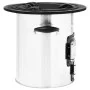 Cocina leña camping acero inoxidable plateado 51,5x35x30,5 cm de vidaXL, Chimeneas - Ref: Foro24-319442, Precio: 94,34 €, Des...