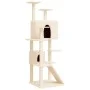 Cat scratching post with cream sisal posts 153 cm by vidaXL, Cat furniture - Ref: Foro24-171693, Price: 69,60 €, Discount: %