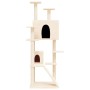 Katzenkratzbaum mit cremefarbenen Sisalstämmen, 153 cm von vidaXL, Katzenmöbel - Ref: Foro24-171693, Preis: 70,64 €, Rabatt: %