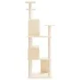 Cat scratching post with cream sisal posts 153 cm by vidaXL, Cat furniture - Ref: Foro24-171693, Price: 69,60 €, Discount: %