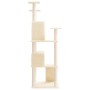 Katzenkratzbaum mit cremefarbenen Sisalstämmen, 153 cm von vidaXL, Katzenmöbel - Ref: Foro24-171693, Preis: 70,64 €, Rabatt: %