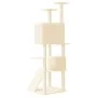Cat scratching post with cream sisal posts 153 cm by vidaXL, Cat furniture - Ref: Foro24-171693, Price: 69,60 €, Discount: %