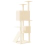 Katzenkratzbaum mit cremefarbenen Sisalstämmen, 153 cm von vidaXL, Katzenmöbel - Ref: Foro24-171693, Preis: 70,64 €, Rabatt: %