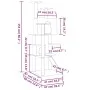Katzenkratzbaum mit cremefarbenen Sisalstämmen, 153 cm von vidaXL, Katzenmöbel - Ref: Foro24-171693, Preis: 69,54 €, Rabatt: %
