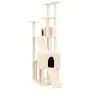 Rascador para gatos con postes de sisal crema 190 cm de vidaXL, Mobiliario para gatos - Ref: Foro24-171648, Precio: 103,41 €,...