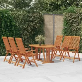 Garden dining set 7 pieces solid eucalyptus wood by vidaXL, Garden sets - Ref: Foro24-3087339, Price: 605,73 €, Discount: %