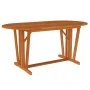 Juego de comedor para jardín 7 pzas madera maciza de eucalipto de vidaXL, Conjuntos de jardín - Ref: Foro24-3087339, Precio: ...