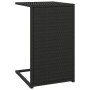 C-förmiger Tisch aus schwarzem synthetischem Rattan, 40 x 35 x 60 cm von vidaXL, Seitentische - Ref: Foro24-319406, Preis: 43...