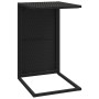 C-förmiger Tisch aus schwarzem synthetischem Rattan, 40 x 35 x 60 cm von vidaXL, Seitentische - Ref: Foro24-319406, Preis: 43...
