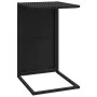 C-shaped table black synthetic rattan 40x35x60 cm by vidaXL, Side tables - Ref: Foro24-319406, Price: 32,92 €, Discount: %