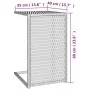C-förmiger Tisch aus schwarzem synthetischem Rattan, 40 x 35 x 60 cm von vidaXL, Seitentische - Ref: Foro24-319406, Preis: 32...