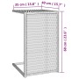 C-förmiger Tisch aus schwarzem synthetischem Rattan, 40 x 35 x 60 cm von vidaXL, Seitentische - Ref: Foro24-319406, Preis: 43...