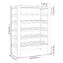 Flaschenregal aus massivem Kiefernholz, 65 x 29 x 112 cm von vidaXL, Weinregale - Ref: Foro24-822556, Preis: 52,45 €, Rabatt: %