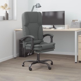 Dark Gray Fabric Massage Reclining Office Chair by vidaXL, Office chairs - Ref: Foro24-349676, Price: 146,01 €, Discount: %
