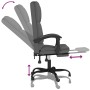 Dunkelgrauer Massage-Bürostuhl aus Stoff von vidaXL, Bürostühle - Ref: Foro24-349676, Preis: 146,01 €, Rabatt: %
