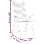 Sillas de jardín plegables 4 uds madera maciza de eucalipto by vidaXL, Garden chairs - Ref: Foro24-3087344, Price: 289,95 €, ...