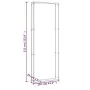 Matte black steel firewood rack 110x28x312 cm by vidaXL, Firewood bags and holders - Ref: Foro24-350312, Price: 69,25 €, Disc...