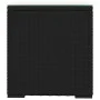 Rattan side table with black tempered glass top 40x37x40.5 cm by vidaXL, Side tables - Ref: Foro24-319388, Price: 57,33 €, Di...