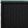 Rattan side table with black tempered glass top 40x37x40.5 cm by vidaXL, Side tables - Ref: Foro24-319388, Price: 57,33 €, Di...