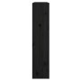 Cubierta de radiador madera maciza de pino negro 79,5x19x84 cm