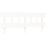 Estructura de cama sin colchón madera maciza blanca 200x200 cm