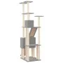 Cat scratching post with light gray sisal posts 190 cm by vidaXL, Cat furniture - Ref: Foro24-171649, Price: 94,22 €, Discoun...
