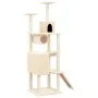 Katzenkratzbaum mit cremefarbenen Sisalstämmen, 168 cm von vidaXL, Katzenmöbel - Ref: Foro24-171699, Preis: 71,92 €, Rabatt: %