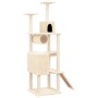 Katzenkratzbaum mit cremefarbenen Sisalstämmen, 168 cm von vidaXL, Katzenmöbel - Ref: Foro24-171699, Preis: 69,49 €, Rabatt: %