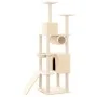 Rascador para gatos con postes de sisal color crema 168 cm de vidaXL, Mobiliario para gatos - Ref: Foro24-171699, Precio: 71,...